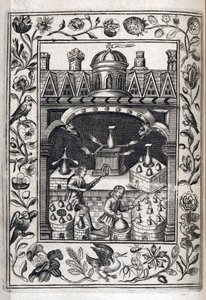 Two Alchemists Fabricating Potions by Robert Vaughn