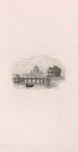 Rome, Castle of St. Angelo (vignette) by Robert Wallis