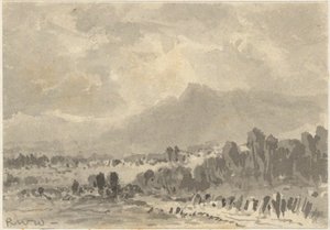 Landscape - Rocks and Mountains by Robert Walter Weir