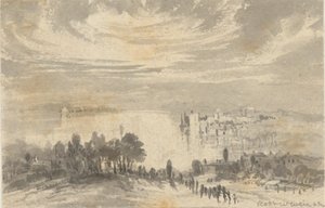 Landscape - Town on a Bay by Robert Walter Weir