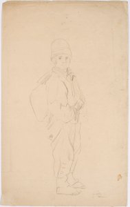 Beggar Boy with a Bag on His Back by Robert Wilhelm Ekman