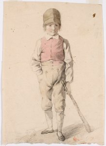 Standing Boy with a Stick in His Left Hand by Robert Wilhelm Ekman