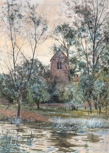 The Church by the Pond by Robert Winchester Fraser
