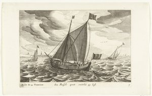 Boats (series title: Dutch Ship Types, 1627) by Robert de Baudous (possibly)