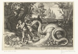 Companions of Cadmus Devoured by a Dragon (Metamorphoses of Ovid series) by Robert de Baudous