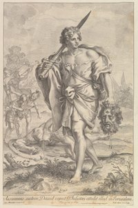 David with the Head of Goliath, 1680-1743 by Robert van Audenaerde