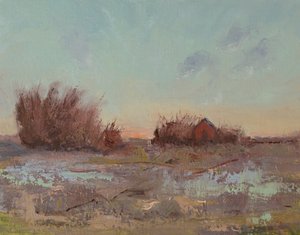 Granaries By The Slough by Roberta Murray