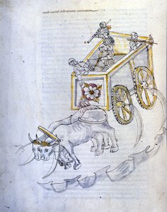 Study on Military Machines: Chariot Equipped with Scythes, Illustration from 