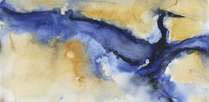 Abstract Blue Heron