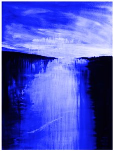 Deep Blue River Flow