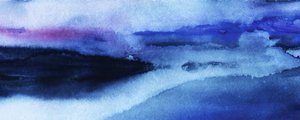 Indigo Horizon Abstract by RodMacIver