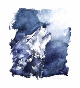 Moonlit Wolf Howl