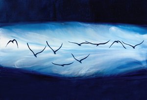 Soaring Blue Birds
