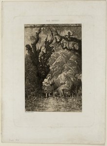 Death and the Young Mother, from Revue Fantaisiste by Rodolphe Bresdin
