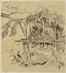 Etruscan Village by Rodolphe Bresdin