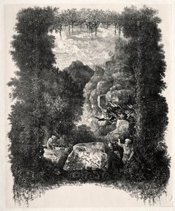 First Frontispiece for Fables and Fairy-Tales by Thierry-Faletans by Rodolphe Bresdin