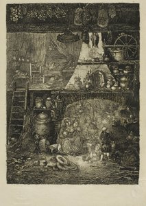 Interior, Peasant House in Haute-Garonne