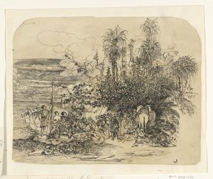 Landscape with a Group of Resting Easterners with Their Horses and Camels