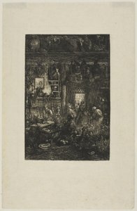 Moldavian Interior by Rodolphe Bresdin
