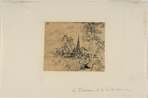 The Château and the Cathedral by Rodolphe Bresdin