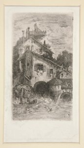 The Mill by Rodolphe Bresdin