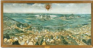 Fire in the Town of Hayn by Rodrigo de Holanda