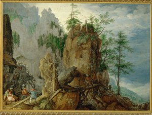 Mountain Landscape by Roelandt Jacobsz. Savery