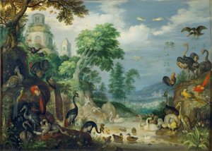 Landscape with Birds