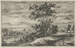 View of the IJssel at Kampen by Roelant Roghman
