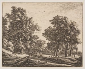 No. 4, from Six Views in the Wood of The Hague by Roelant Roghman