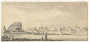 View of Sloterdijk, Near Amsterdam by Roelant Roghman