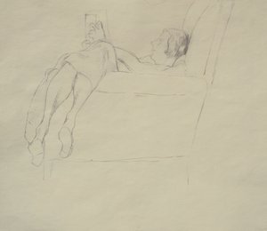 Nina Hamnett Reading by Roger Eliot Fry