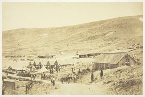 Camp of the 4th Light Dragoons by Roger Fenton