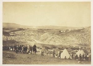 Encampment of Horse Artillery by Roger Fenton