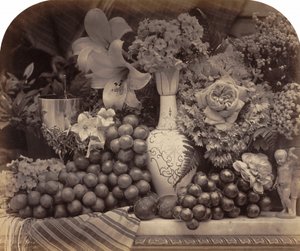 Fruit and Flowers, 1860 by Roger Fenton