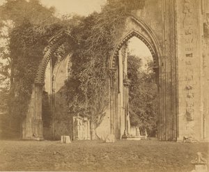 Glastonbury Abbey, Arches of the North Aisle by Roger Fenton