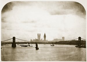 Houses of Parliament Under Construction, London