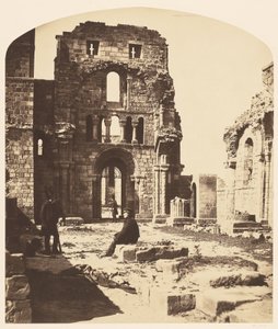 Interior, Lindisfarne Priory, West End by Roger Fenton