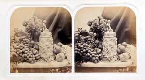 Ivory Tankard and Fruit by Roger Fenton