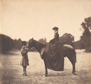 Lady on Horseback, 1850s