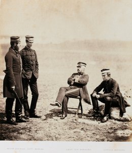 Major-General Henry William Barnard and Staff, from an Album of 52 Photographs Associated with the Crimean War, 1855