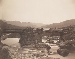 Pont y Pany, on the Lledr, from above by Roger Fenton