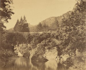 Pool below Pont y Pari, Bettway Coed, Wales by Roger Fenton