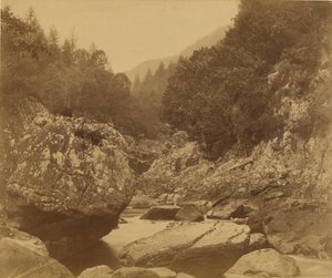 Rocks in the Lwgwy: Bettws-y-Coed by Roger Fenton