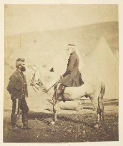 Sir James York Scarlett (1799-1880), General, led Charge of Heavy Brigade, Balaclava (left); Edward William Lowe (1820-1880), General (right); Taken at the Crimea
