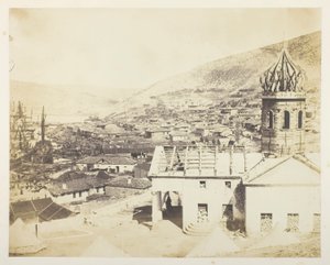The Russian Church and Town of Balaklava by Roger Fenton