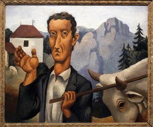 The Deer. Painting by Roger de La Fresnaye (1885-1925) by Roger de La Fresnaye