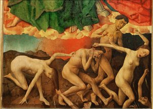 Altar of The Last Judgement: The Damned Plunging into Hell by Rogier van der Weyden