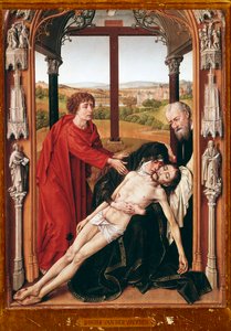 Pieta. Painting by Rogier van der Weyden 1435-1438. Granada, Royal Chapel Spain by Rogier van der Weyden