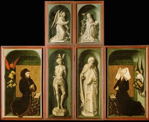 Reverse Panels of the Altar of The Last Judgement by Rogier van der Weyden